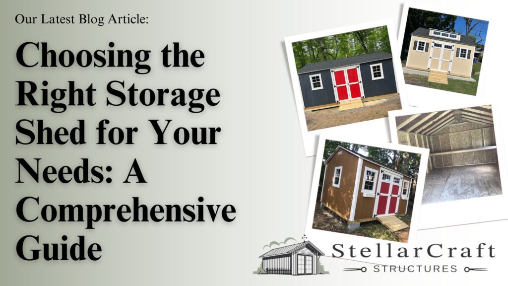 Choosing the Right Storage Shed for Your Needs_ A Comprehensive Guide